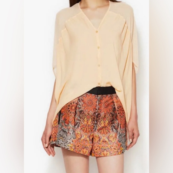 Helmut Lang Jacquard Medallion Runway shorts women’s size 4 - Picture 2 of 9